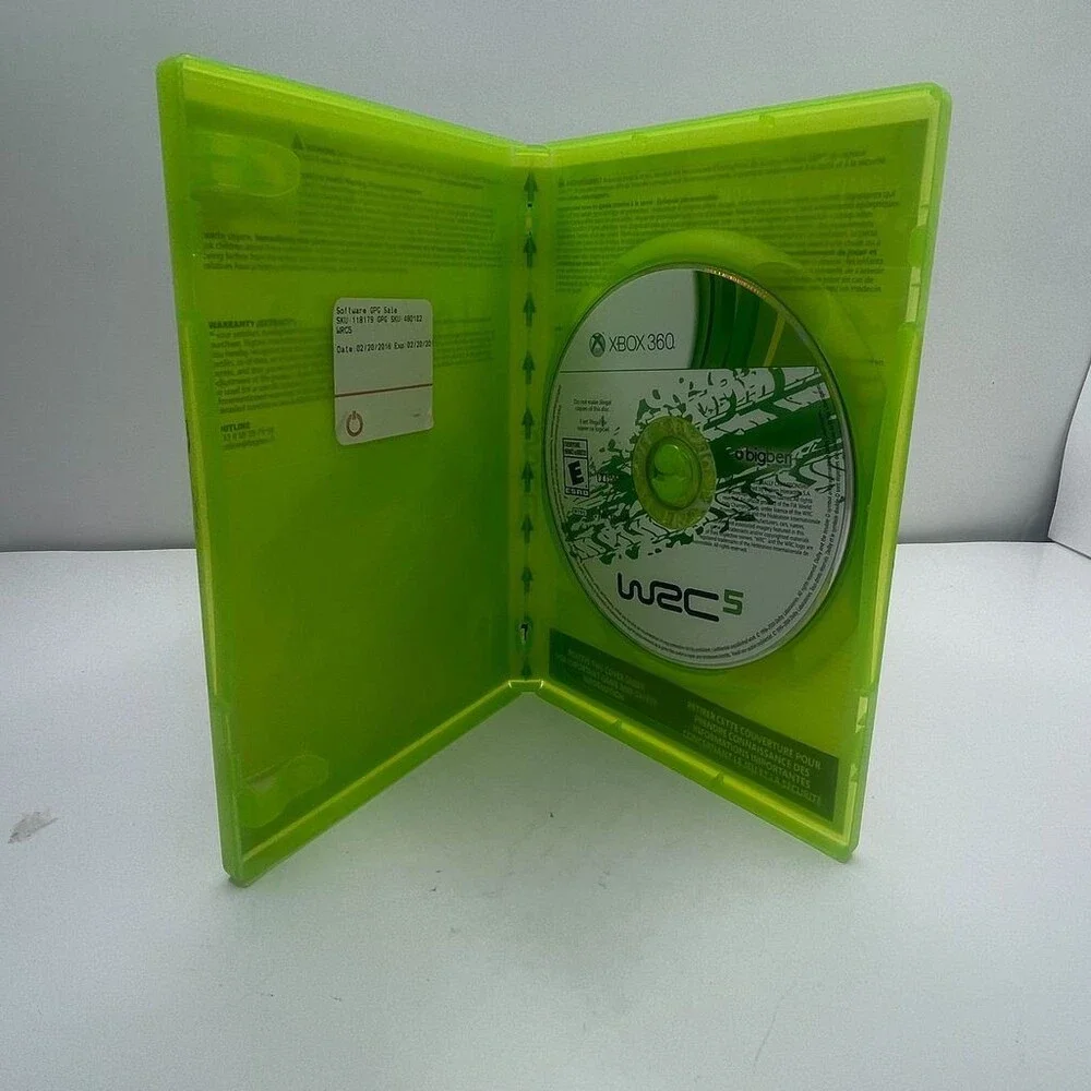 WRC 5 XB360 FIA Rally Racing Official Bigben (Xbox 360, 2015) No Manual